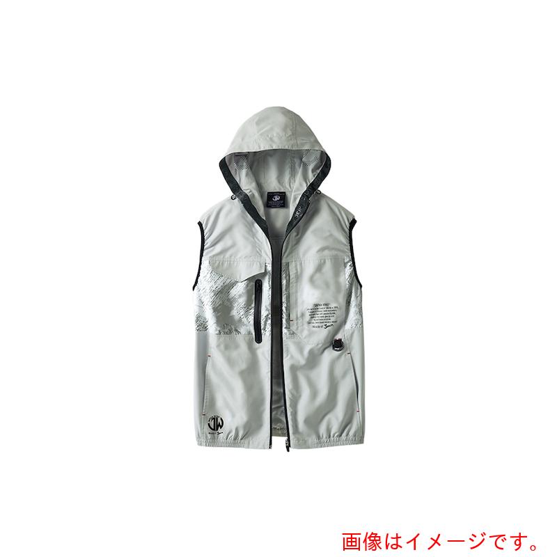 自重堂　空調服ベスト　シルバ－　４Ｌ　【品番：54150-036-4L】