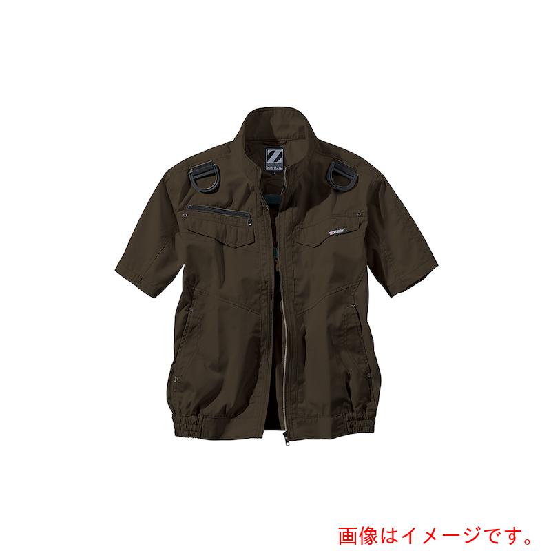 自重堂　空調服半袖ブルゾン　オリ－ブ　ＥＬ　【品番：74130-009-EL】