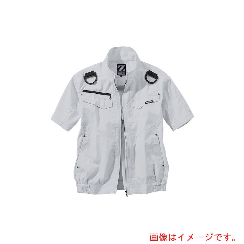 自重堂　空調服半袖ブルゾン　シルバ－　４Ｌ　【品番：74130-036-4L】
