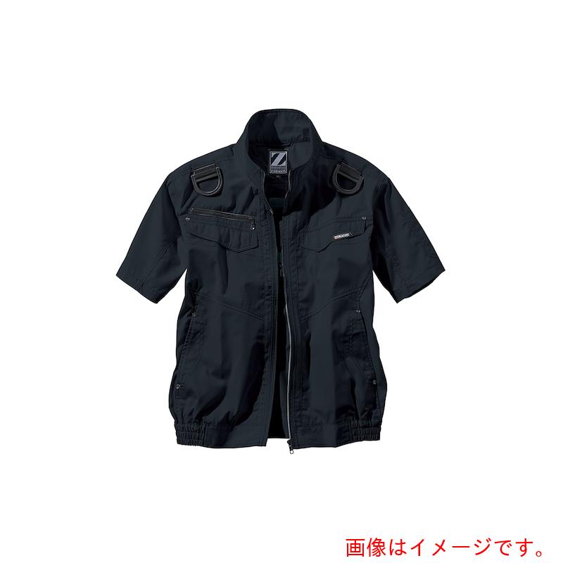 自重堂　空調服半袖ブルゾン　シツクブラツク　ＥＬ　【品番：74130-131-EL】 5,205円