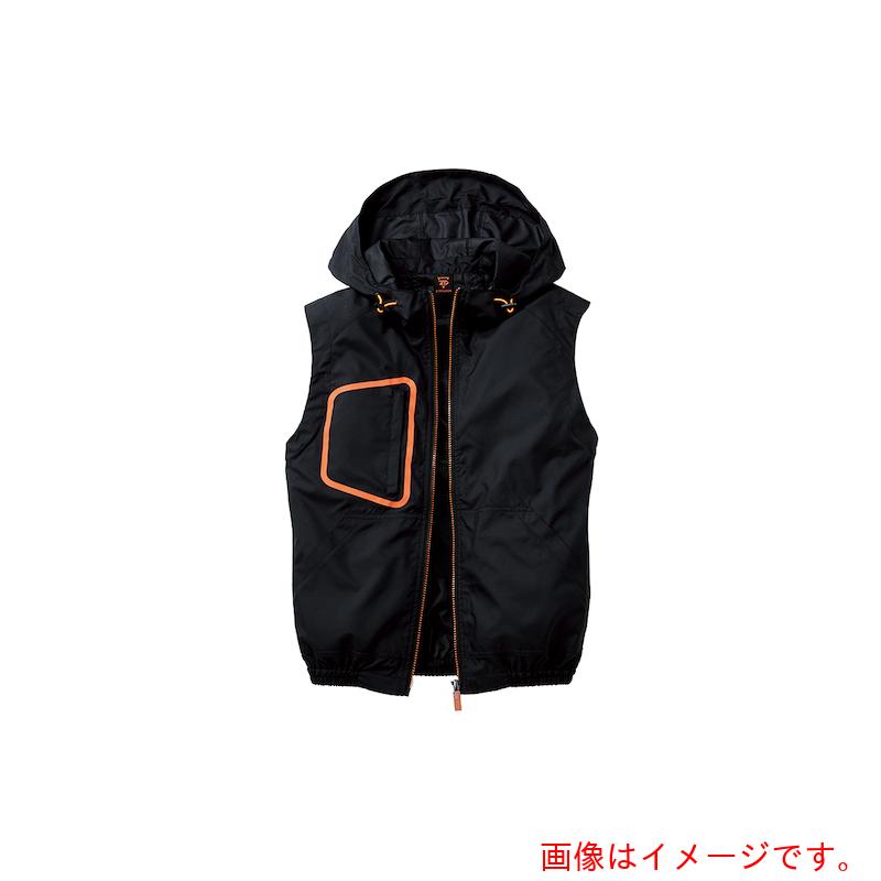 自重堂　空調服ベスト　ブラツク　４Ｌ　【品番：74180-044-4L】