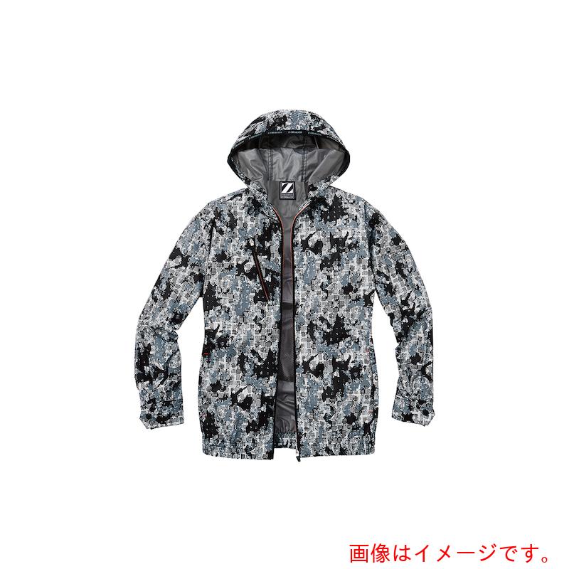 自重堂　空調服長袖ブルゾン　ブラツクカモフラ　ＳＳ　【品番：74210-142-SS】