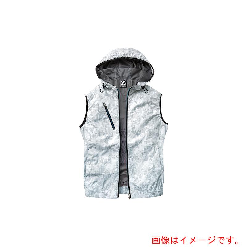 自重堂　空調服ベスト　シルバ－カモフラ　４Ｌ　【品番：74220-141-4L】