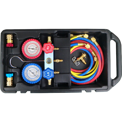 JTC Auto Tools　マニホールドゲージＲ１３４ａ用　【品番：JTC1105B】