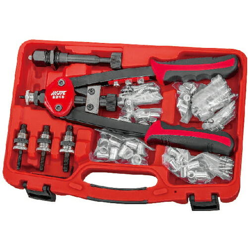 JTC Auto Tools　ナット＆ブラインドリベッターセット　【品番：JTC5218K】
