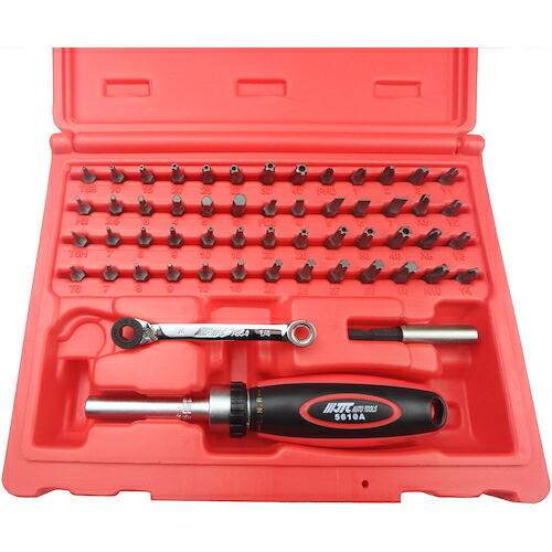 JTC Auto Tools　５５ＰＣＳミニラチェットビットセット　【品番：JTC5610】
