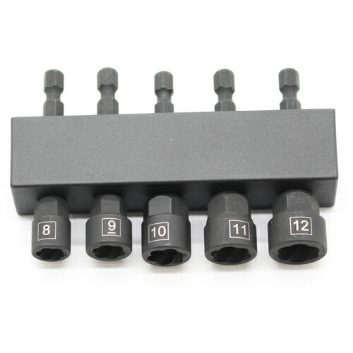 JTC Auto Tools １／４ ５ＰＣＳ 捻じれソケット仕掛ける 【品番：JTC6227】