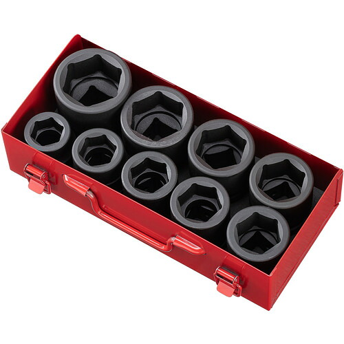 JTC Auto Tools　２５．４ｍｍ　９ＰＣＳインパクトソケットセット　【品番：JTCJ809M】