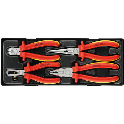 JTC Auto Tools　４ＰＣＳ　絶縁プライヤーセット　【品番：JTCK9041】