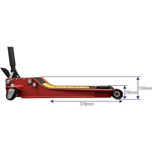 【別途送料あり】JTC Auto Tools　低床２ｔガレージジャッキ　【品番：JTCSJ2083】
