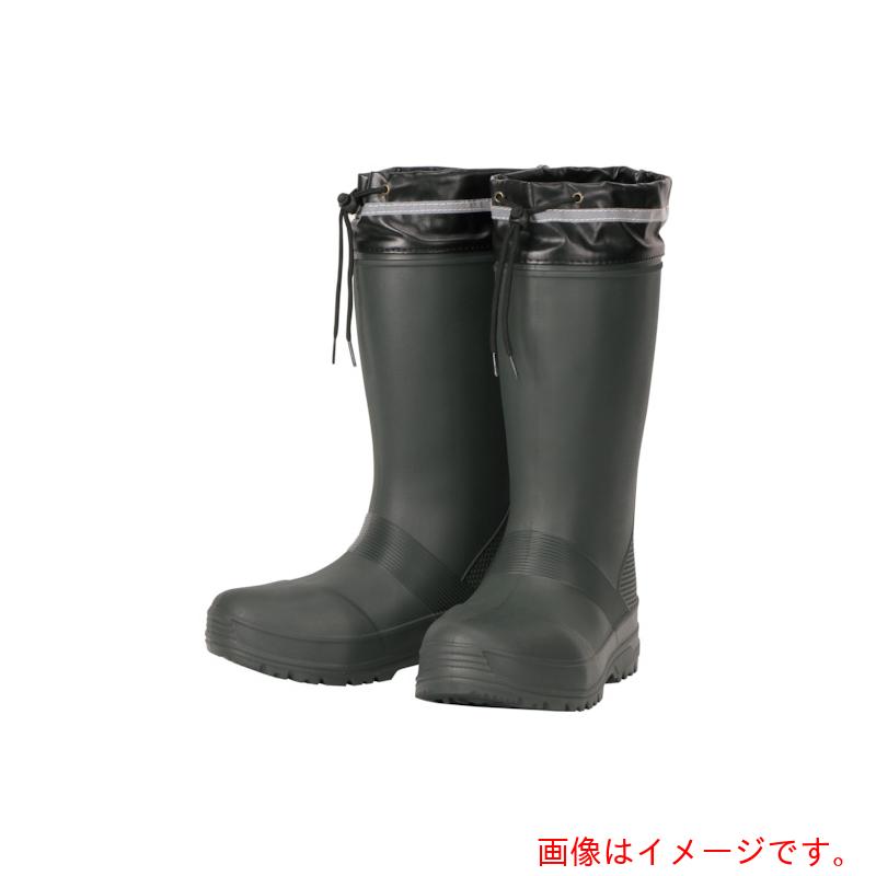 カジメイク　６４３６　エアーラバーセーフティーブーツ　ダークグリーン　Ｌ　【品番：6436-57-L】