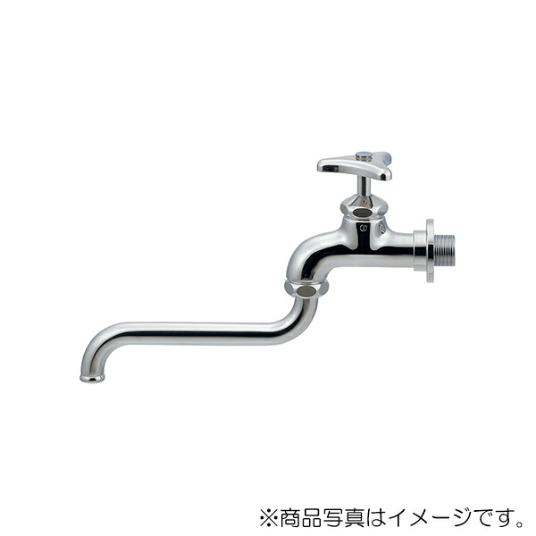 カクダイ 長配管自在水栓 押し並べて地・冷ややかさ地共用 【品番：706-70-2024】