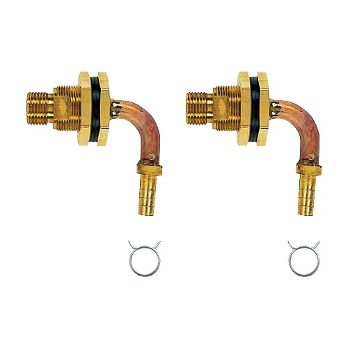 カクダイ　ユニットバス貫通金具（ペアホース用） 10A　【品番：416-458】