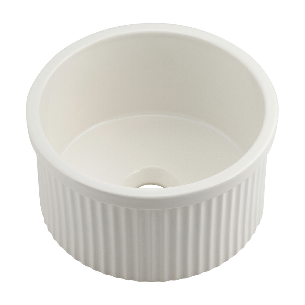 カクダイ 丸型手洗器 ホワイト chouchou 【品番:493-246-W】|住設プロ 店