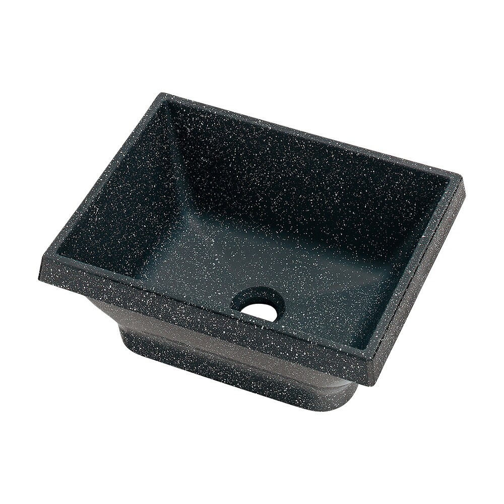 カクダイ 角型手洗器 月影石 【品番：493-256-MD】