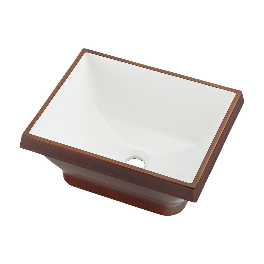 カクダイ 角型手洗器 ココナッツ QuQu 【品番：493-265-DW】