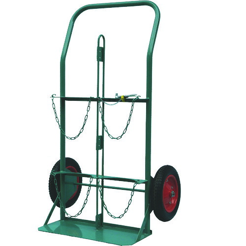 【別途送料あり】カミマル（KS）　ボンベ運搬車　酸素７０００Ｌ容器、アセチレン７．０ｋｇ容器用　【品番：KS-COMPACT】