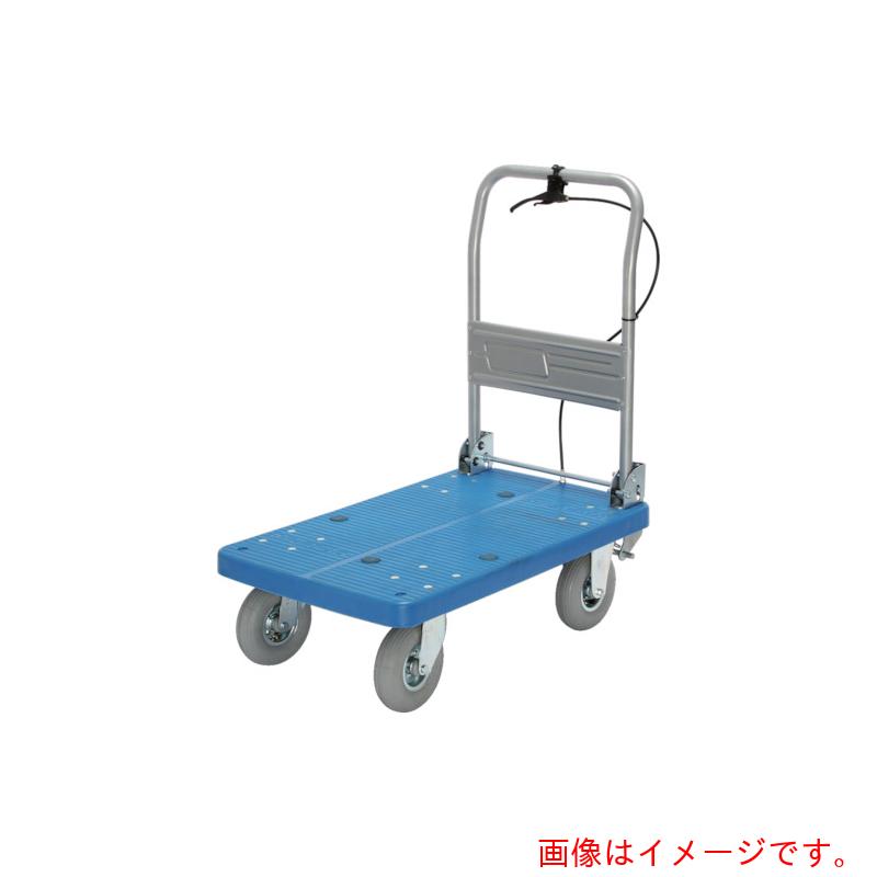 【別途送料あり】カナツー　空気入りタイヤハンドル折り畳み式ハンドストッパー付き　【品番：PLA250-DX-HP-HS】