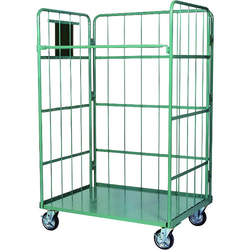 【別途送料あり】金沢車輛（KANAZAWA）　スチールカゴ台車（底板スチール）　１１００×１０００　【品番：SH-29S-111017】