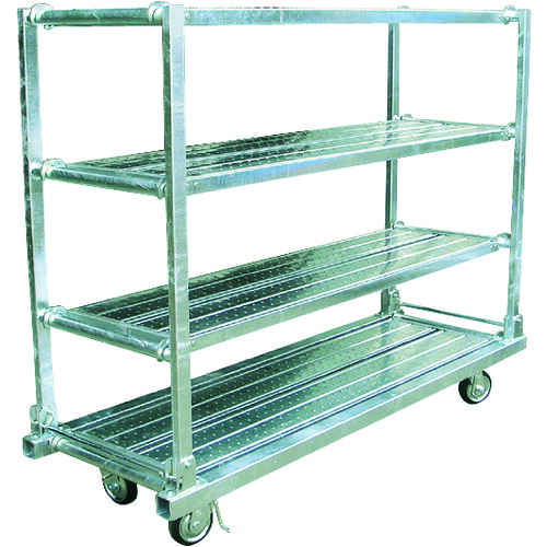 【別途送料あり】神戸車輛製作所（KANBE）　かんたん棚　床１枚棚板３枚付　【品番：KT1850N4】
