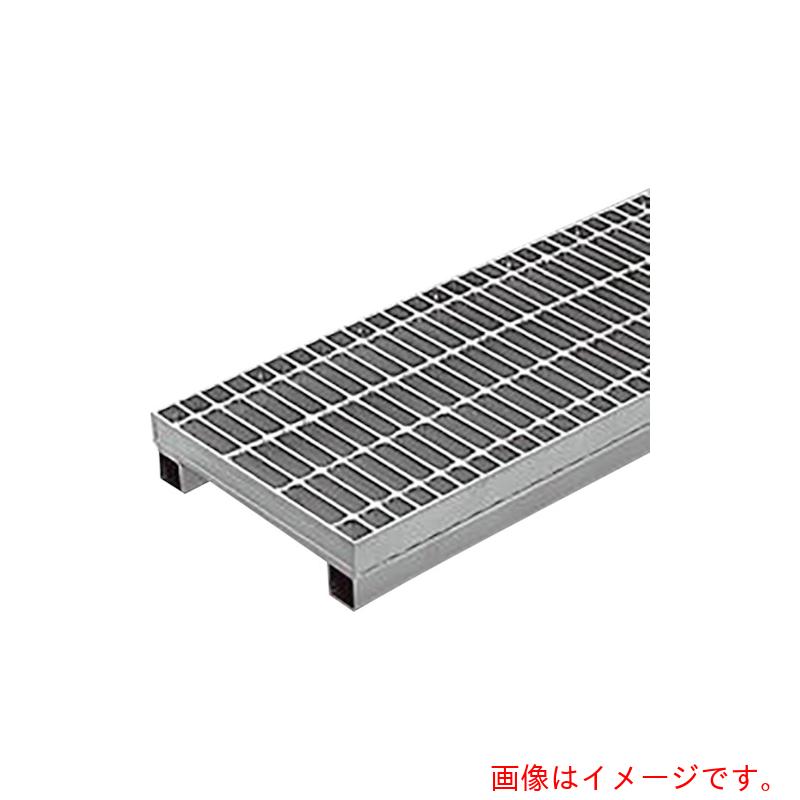 カネソウ（KANESO）　スチール製グレーチング　プレーンタイプ　かさあげ型　自由勾配側溝用　クッション付　【品番：HSV-P-93438B】