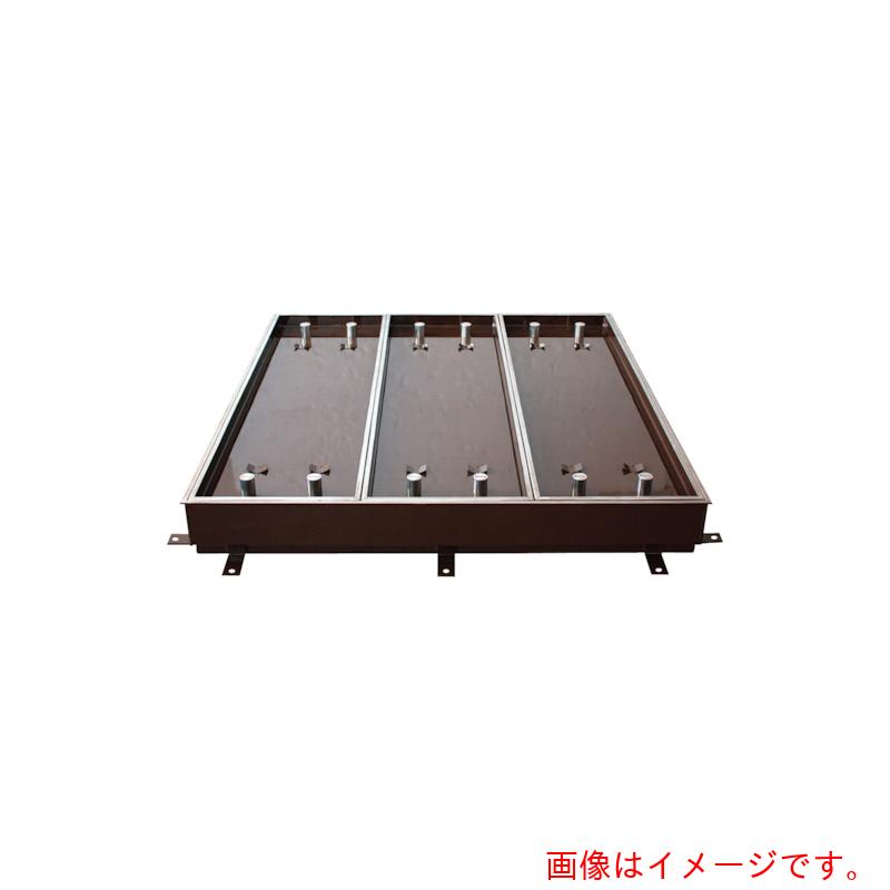 【別途送料あり】カネソウ（KANESO）　マシンハッチ　充填用　屋内用　一般形　スチール製　ステンレス目地　【品番：S-14E-700-HANDORUNASHI】