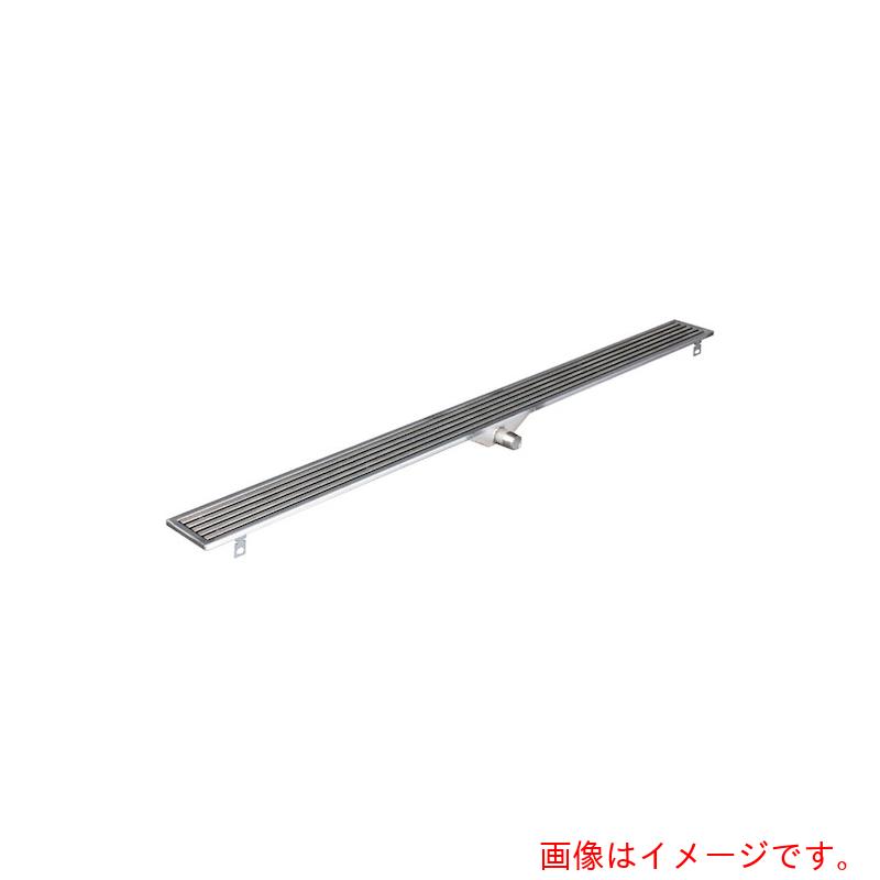 カネソウ(KANESO) 排水ユニット ステンレス製スリット プレーンタイプ すきま6mm 細目タイプ ステンレス製トラフ 中央部排水 よこ引き用 100角タイル用 【品番:SEDS-C-1012P】