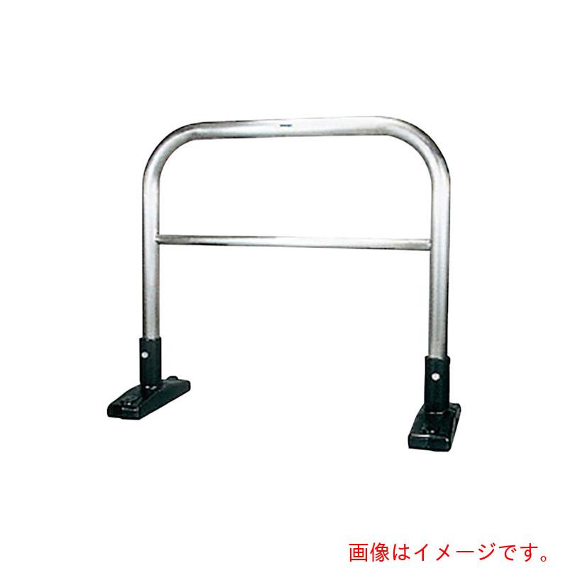 【別途貨物輸送あり】カネソウ（KANESO） 車止め アーチ形型 横赤ちょうちん付 ステンレス鋼製 据え置き式 Ｙ続きもの 【品番：YAW6L15-S】