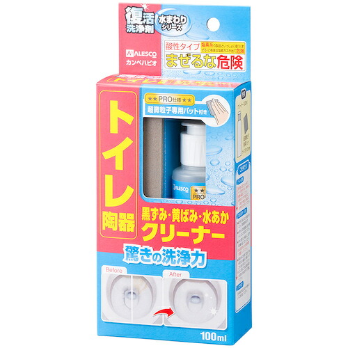 カンペハピオ（Kanpe Hapio）　復活洗浄剤　トイレ陶器クリーナー　１００ＭＬ　【24個】　【品番：00017660132100】