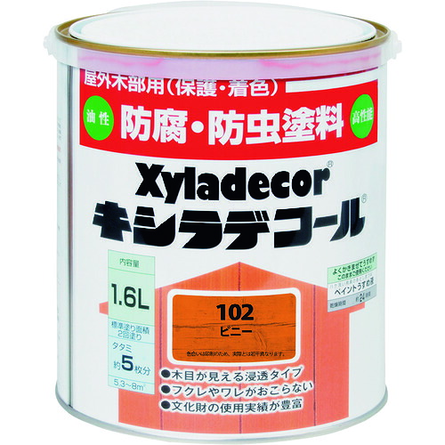 カンペハピオ（Kanpe Hapio）　キシラデコール　ピニー　１．６Ｌ　【6個】　【品番：00017670120000】
