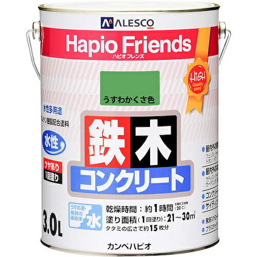 カンペハピオ（Kanpe Hapio）　ハピオフレンズ　うすわかくさ色　　３Ｌ　【4個】　【品番：00077650181030】