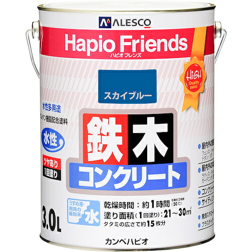 カンペハピオ（Kanpe Hapio） ハピオフレンズ 天の原青色 ３Ｌ 【4個】 【品番：00077650641030】