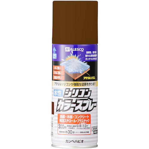 カンペハピオ（Kanpe Hapio） 水溶性ケイ素樹脂色合い吹きつける 赤銅色 ３００ＭＬ 【24個】 【品番：00507654052300】