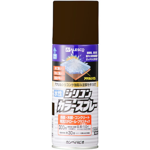 カンペハピオ（Kanpe Hapio） 水溶性ケイ素樹脂色合い吹きつける  うす暗い赤銅色 ３００ＭＬ 【24個】 【品番：00507654142300】