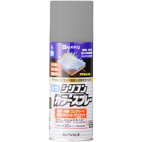 カンペハピオ（Kanpe Hapio） 水溶性ケイ素樹脂色合い吹きつける 薄墨色 ３００ＭＬ 【24個】 【品番：00507655092300】