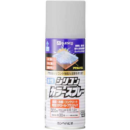 カンペハピオ（Kanpe Hapio） 水溶性ケイ素樹脂色合い吹きつける しろがね色 ３００ＭＬ 【24個】 【品番：00507655252300】