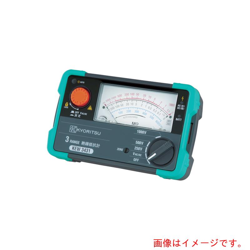 共立電気計器（KYORITSU） ３４３２ ３レンジアナログ絶縁抵抗計 【品番：KEW3432】