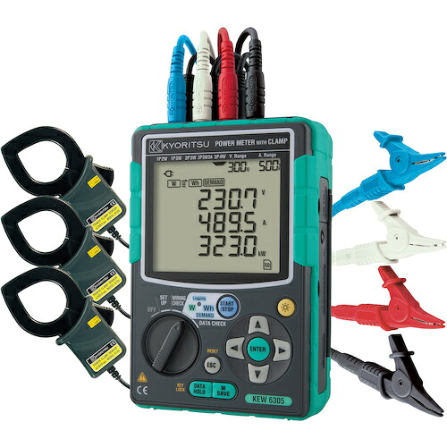 共立電気計器(KYORITSU) 電力計セットモデル 【品番:KEW6305-01】|住設プロ 店