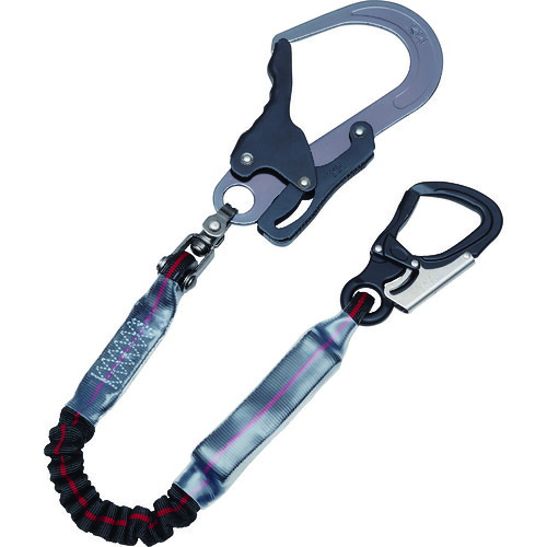 基陽（KIYOU）　ＫＨ　ジャバラ剣アルミ自在小フック１０黒／緋ライン　【品番：S3J6WK-10】