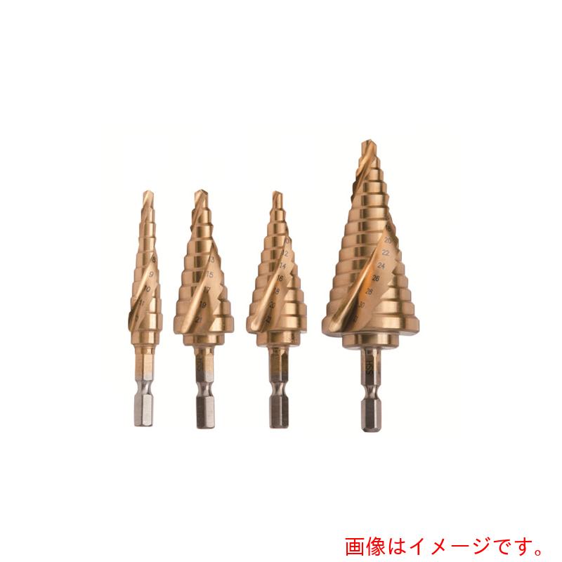 K.I ドリル（K.I.D）　六角軸スパイラルステップドリル４１２　【品番：KIS-412】