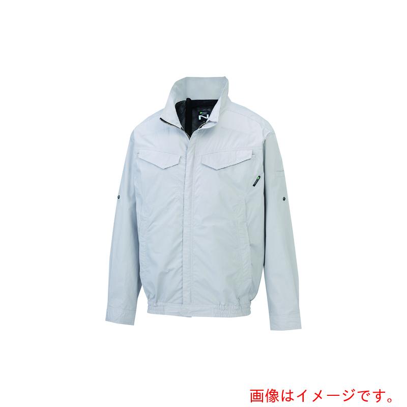 【別途送料あり】エヌ・エス・ピー（NSP）　ＮＡ&minus;２１６３Ｎクールウェア長袖脇ファン（服Ｓ）シルバー・綿・３Ｄエリ　【品番：8215841】｜住設プロ　店