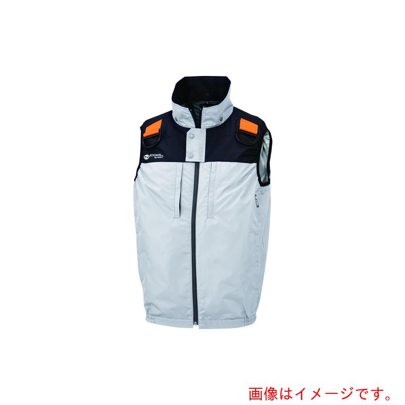 【別途送料あり】エヌ・エス・ピー（NSP）　ＮＣ－１１５２Ｎクールウェアベスト上部ファンフルハーネス（服Ｍ）シルバー・チタン・３Ｄエリ　【品番：8215916】