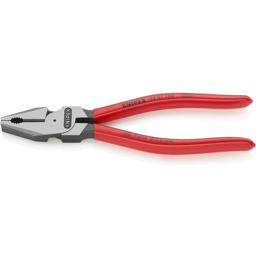 【メール便対応】KNIPEX　強力型ペンチ　プラスチックハンドル　１８０ｍｍ　【品番：0201-180】
