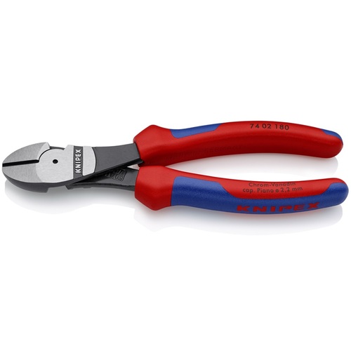 KNIPEX 豪然たる型ニッパー コンフォートハンドル １８０粍（ＳＢ店先見せびらかす包み致しかた） 【品番：7402-180SB】 手動工具-切断工具