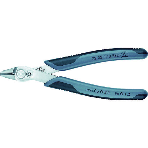 KNIPEX　エレクトロニクス　スーパーニッパー　１４０ｍｍ　【品番：7803-140ESD】