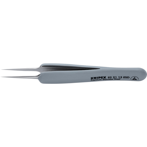 KNIPEX 天然ゴム手持ち部分付き添い人詳しい毛抜き 先極細 １１２ММ 【品番：9221-13ESD】