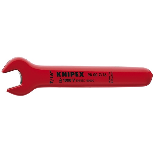 【メール便対応】KNIPEX　絶縁片口スパナ　７／１６　【品番：9800-7/16】