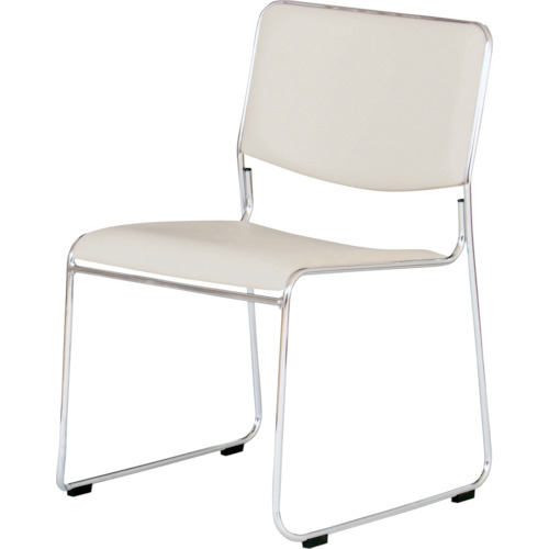 【別途貨物輸送あり】弘益（KOEKI） マッキンリー スタッキングチェア 白いこと 【品番：MK-480WH】
