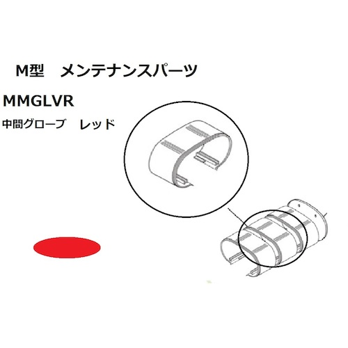 小糸製作所（KOITO）　中間グローブ　レッド　【品番：MMGLVR】
