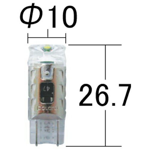 小糸製作所（KOITO） 車幅灯・電話番号灯・室内灯 ６０２ＴＳ ＬＥＤ ６５ｌｍ ６５００Ｋ 【20個】 【品番：P2831W】